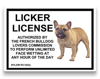 BASSET HOUND Licker License FRIDGE MAGNET New FUNNY Dog