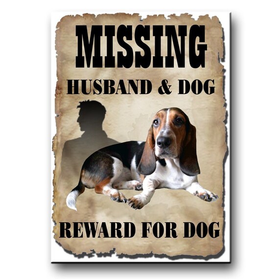 BASSET HOUND Licker License FRIDGE MAGNET New FUNNY Dog