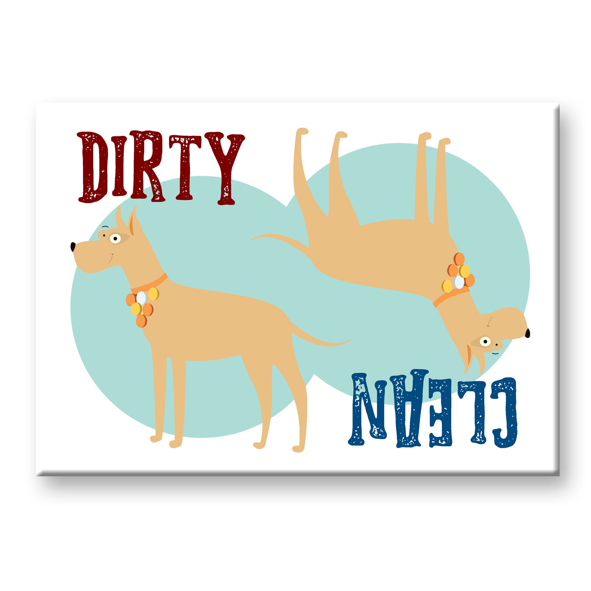 Great Dane God Created Fridge Magnet No 1
