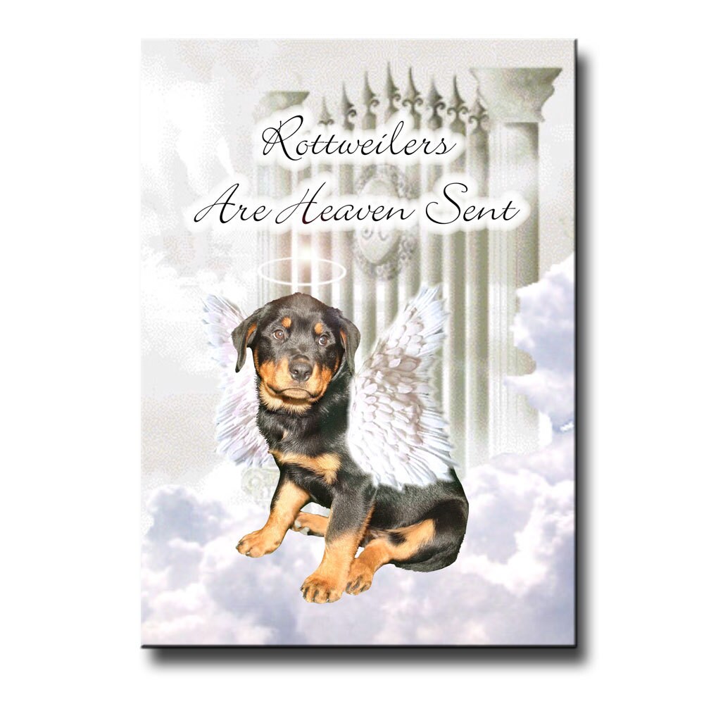 Cielo De Rottweiler No Enviado Iman De Nevera 1 Etsy