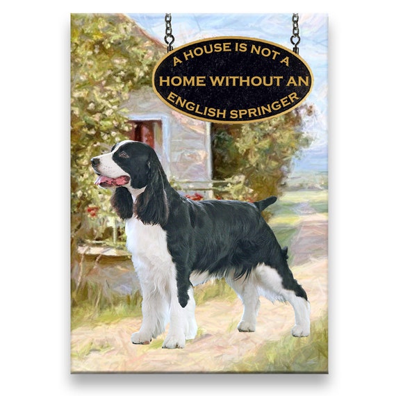 ENGLISH SPRINGER SPANIEL Guardian Angel FRIDGE MAGNET