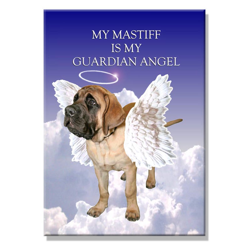 Mastiff Guardian Angel Fridge Magnet