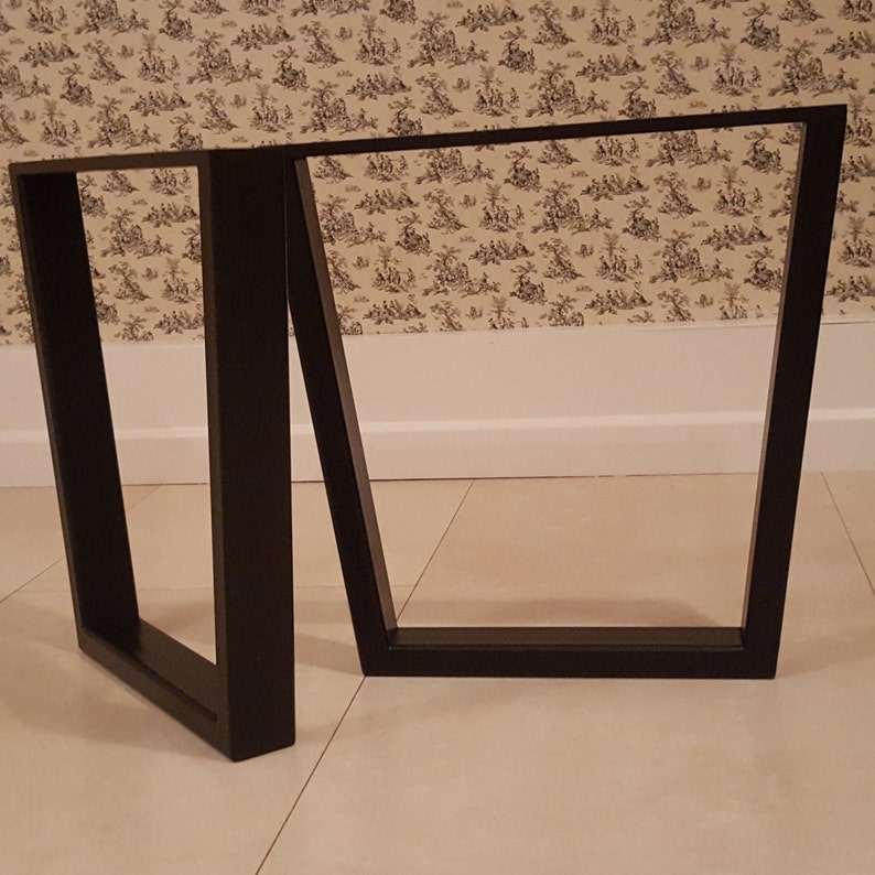 Metal trapezium table legs Etsy