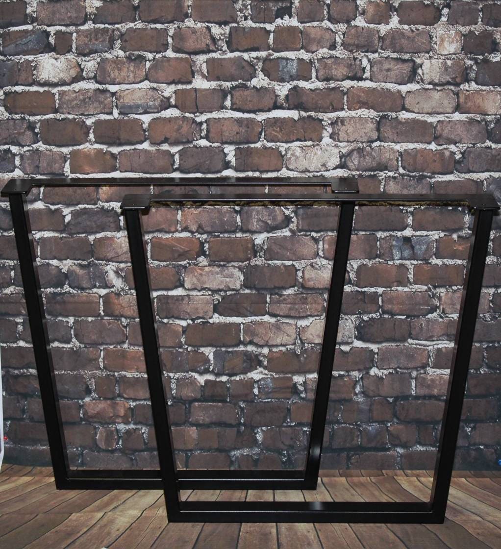 Metal trapezium table legs Etsy