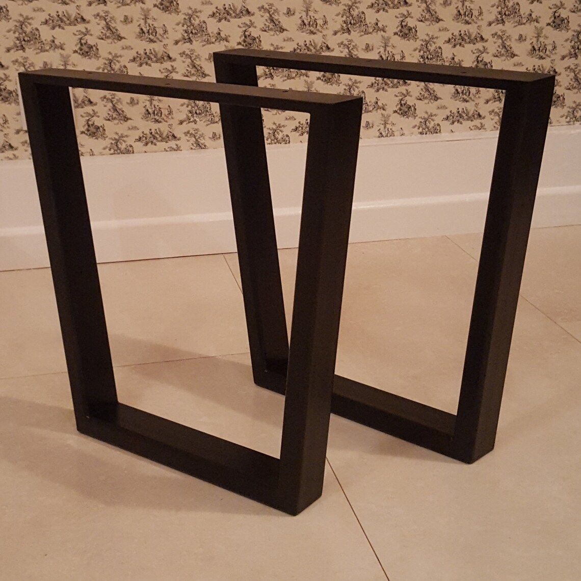 Metal trapezium table legs Etsy