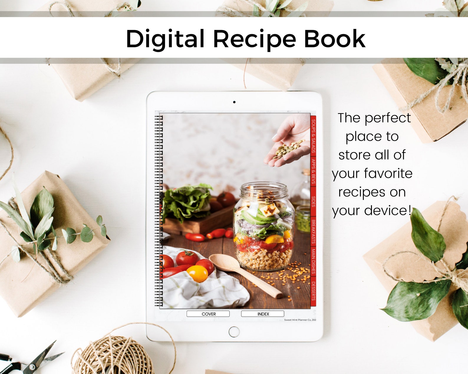 Digital Recipe Book for Goodnotes, Digital Cookbook, Ipad, Xodo ...