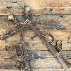 Walsh Lg. Marked Metal Horse Harness Set of Horse Hames Collectible Rustic Farm Décor Barn Décor Horse Equipment Farmhouse Décor