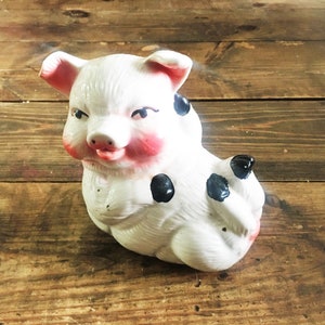 Vintage Ceramic Piggy Bank Collectible Piggy Banks Pig Décor