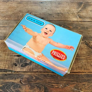 Vintage Phillies Perfecto Bayuk Cigar Box Vintage American Tobacciana Old Cigar Box Cigar Box It&#39;s a Boy Cigar Box American Tobacciana