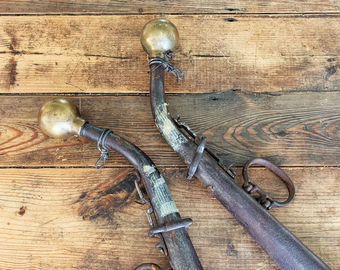 Antique US Hame Co. No. 542 Steel and Brass Horse Harness/set of Horse