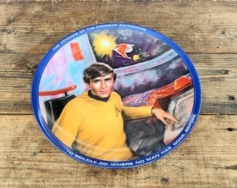 Star Trek Collectors Chekov Plate Paramount Pictures Star Trek Chekov Commander Decorative Plate
