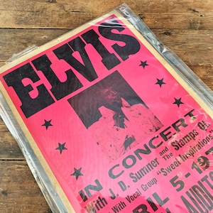Póster de la gira de Elvis de 1972, Memorial Auditorium de Buffalo, Nueva York, reproducción del póster del concierto de Elvis, coleccionable, decorativo, recuerdos de Elvis