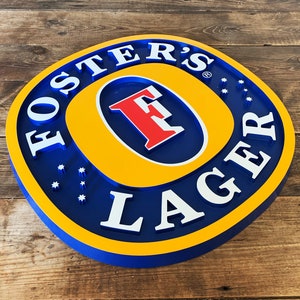 Fosters Beer Sign - Etsy