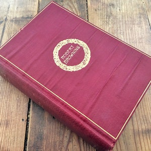1895 The Complete Poetic & Dramatic Works of Robert Browning, livre de collection relié/livre de collection Robert Browning Poetry Book/Cambridge