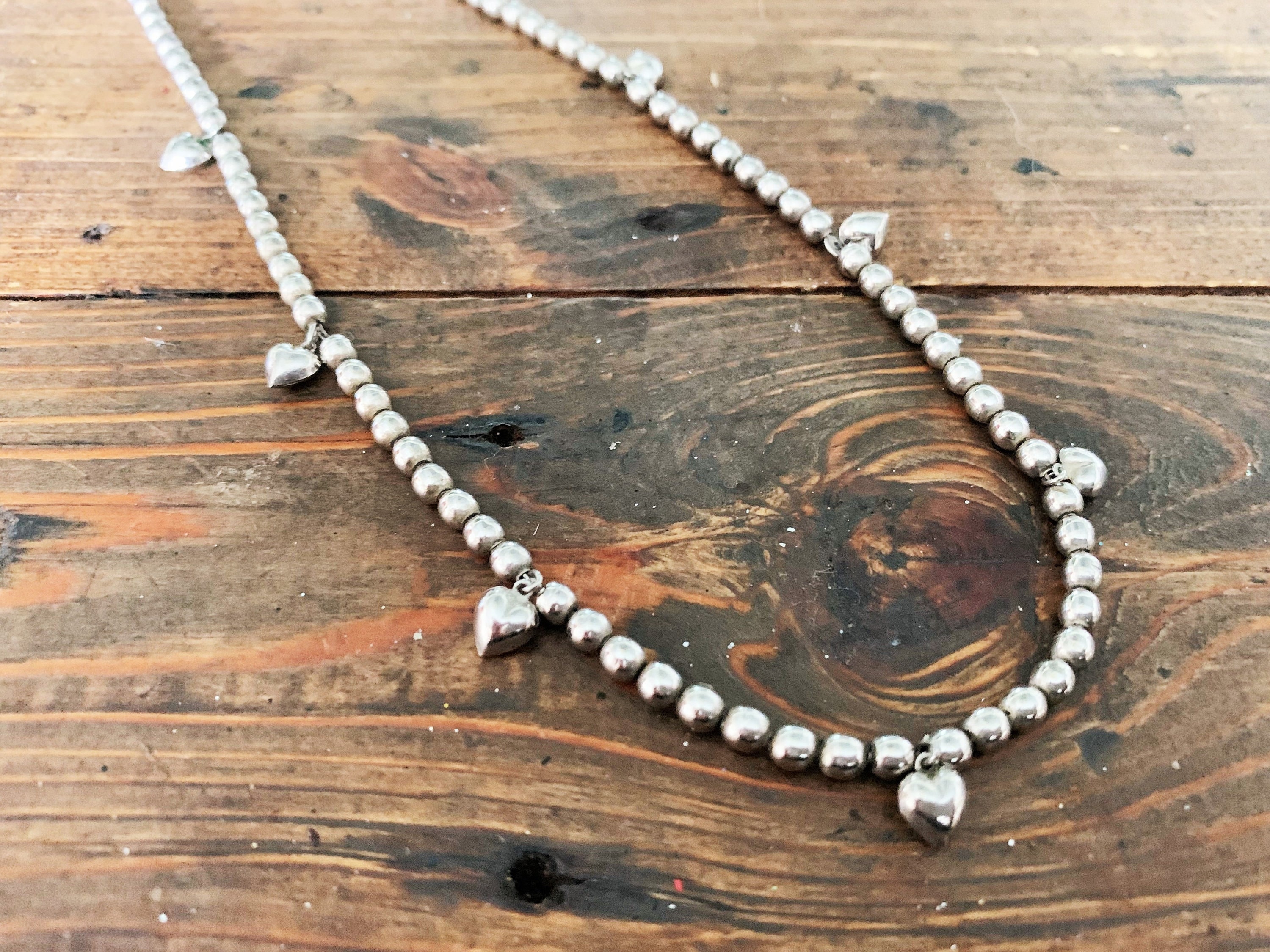 ★VINTAGE HOLLYWOOD★ Heart Ball Chain NecklaceVH25NNNE104V il_fullxfull.4199441401_82mq.jpg