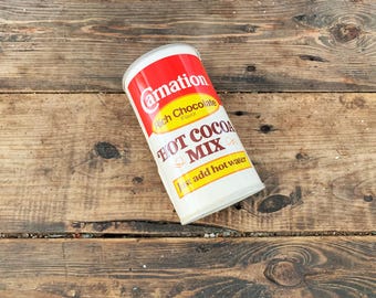 Vintage Carnation Hot Cocoa Mix Can Novelty Radio AM Transistor Radio Carnation Cocoa Mix Radio Chocolate Lovers Gift