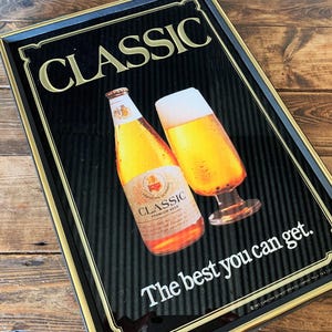 Vintage Christian Schmidt Classic Premium Beer Black Framed Beer Bar Décor Vintage Beer Signage Sports Bar Décor Erlanger Beer Mirror Sign