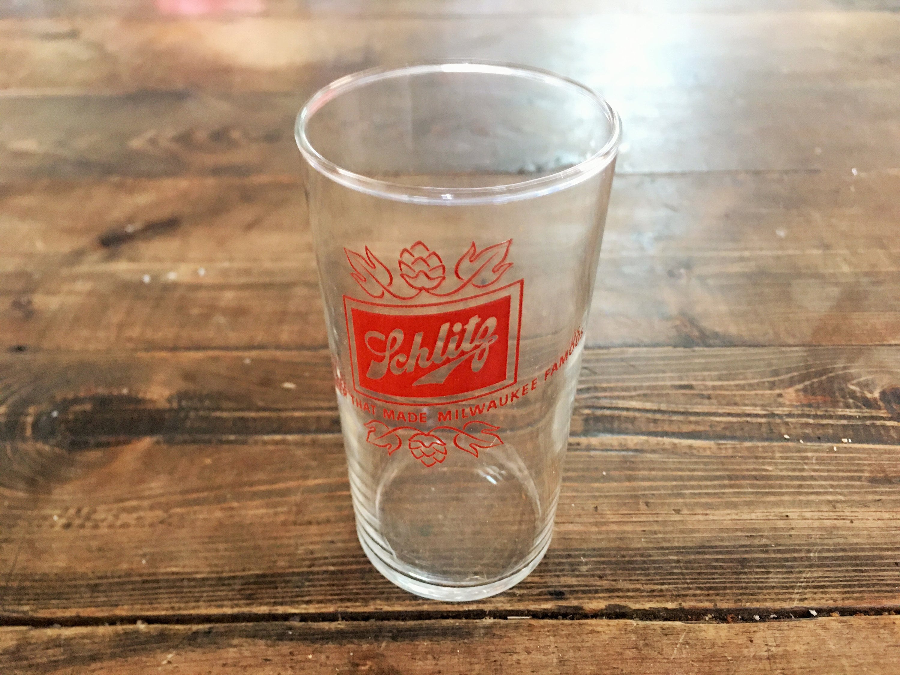 Set of 6 Vintage Schlitz Small Beer Glasses/schlitz Beer Etsy