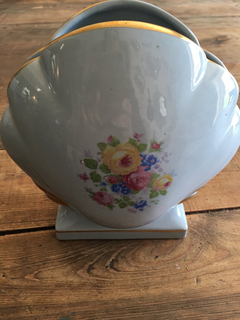 Pair of Vintage Abingdon Blue Vases/Collectible Set of Vases/ | Etsy