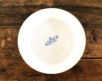 Vintage Corning Ware Blue Cornflower 9-inch Pie Plate (Model P-309)