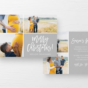 Printable Christmas Card, Holiday Photo Postcard, Modern Photo Christmas Card, Holiday Photo Card, Christmas Photo Postcard,