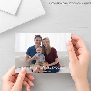 Holiday Photo Christmas Card Printable, Printable Photo Christmas Card, Modern Christmas Card Printable, Custom Christmas Card image 7