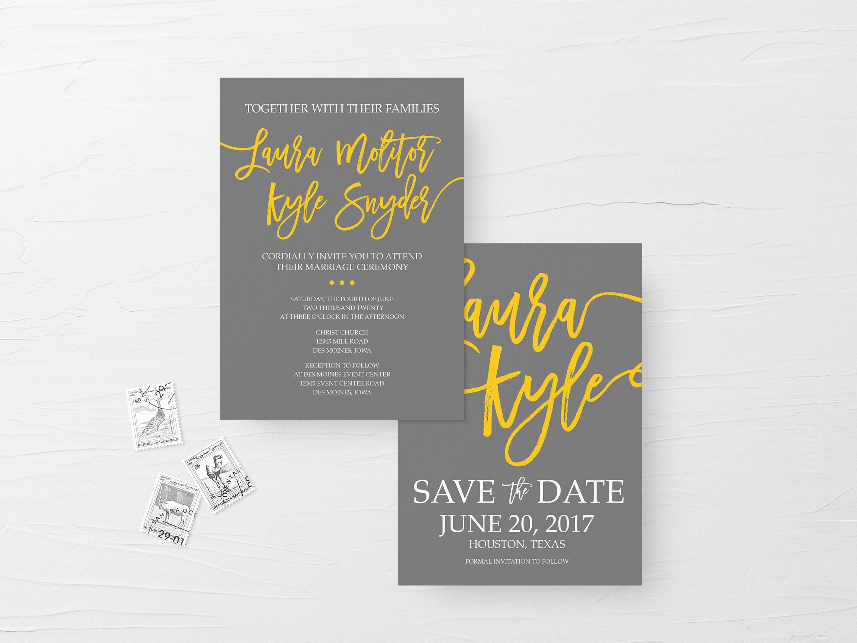 Printable Wedding Invite Suite Rustic Wedding Invitation Kit | Etsy