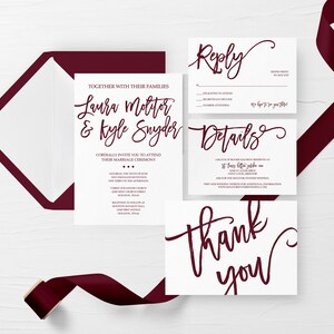 Marsala Hochzeitseinladung, Save the Date Printable, Hochzeitseinladung,