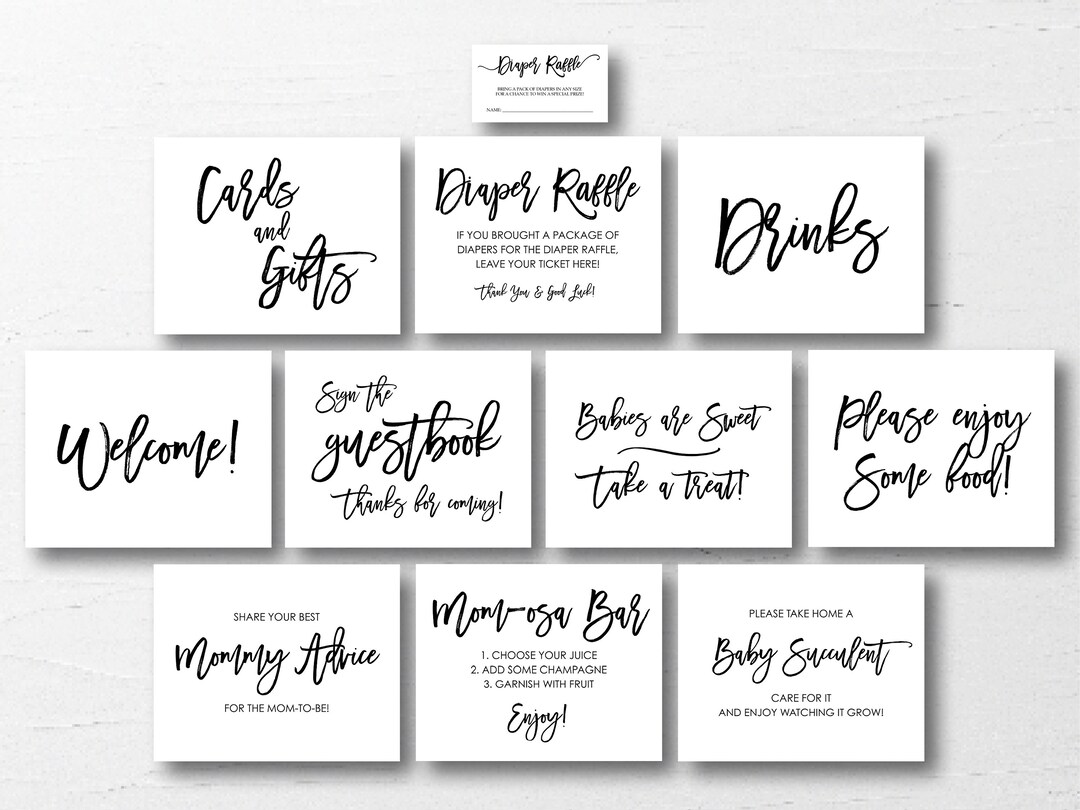 Baby Shower Sign Baby Shower Signs Baby Shower Decor Baby Etsy Australia