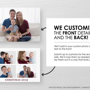 Holiday Photo Christmas Card Printable, Printable Photo Christmas Card, Modern Christmas Card Printable, Custom Christmas Card image 6