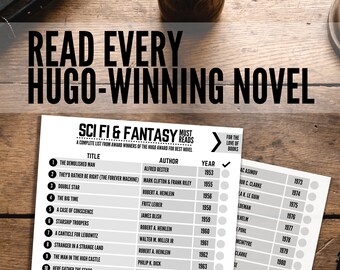 Hugo Award Reading List | Sci-Fi & Fantasy Book Tracker (PDF)