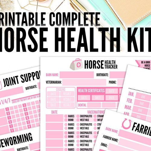 The Equestrian Goal Tracker Digital PDF Planner & Journal Etsy