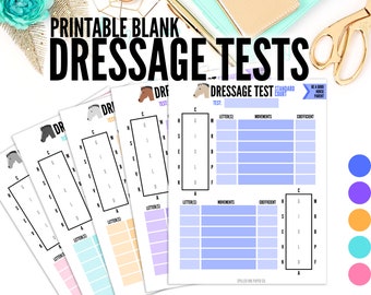 Printable Dressage Tests Template | Printable Dressage Arena | Dressage Printable | Dressage Test PDF | Memorization PDF | Pink PDF