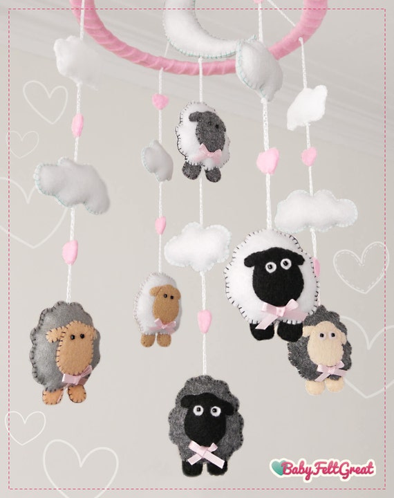 sheep baby mobile