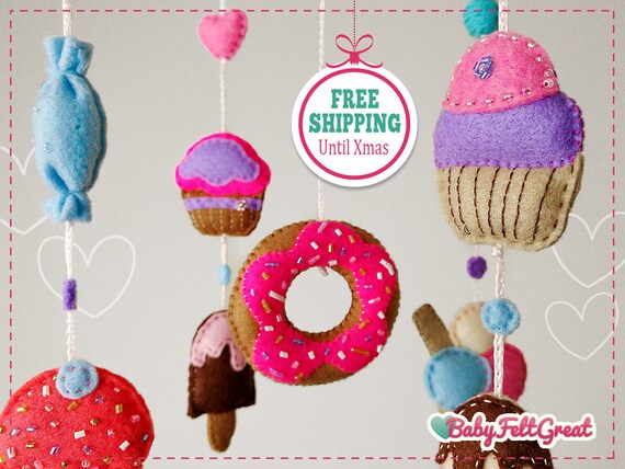 Baby Girl Mobile Baby Mobile Baby Girl Nursery Mobile Etsy