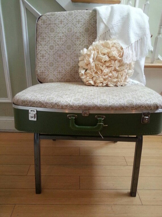 Traditional Green Suitcase Chair Etsy