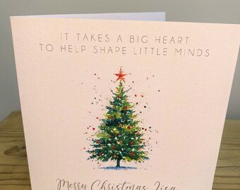 Nursery Teacher Card Etsy