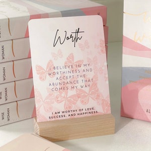 Jeu de cartes d’affirmation pour les femmes | Cadeau de soins personnels | Affirmation positive | Cadeau pour elle | Affirmations quotidiennes | Manifestation de la quarantaine | Santé