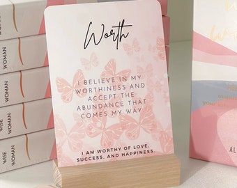 Affirmation Card Deck for Women | Self Care Gift | Positive Affirmation | Gift for Her | Daily Affirmations | Midlife Manifestation | Health