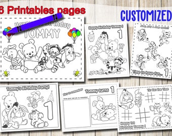 Winnie Pooh Para Colorear Etsy