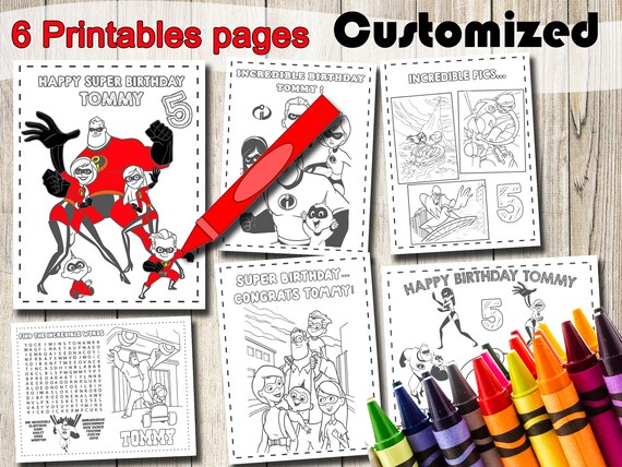 The Incredibles Coloring Pages The Incredibles Party Favors The Incredibles Birthday The Incredibles Coloring Book Activities