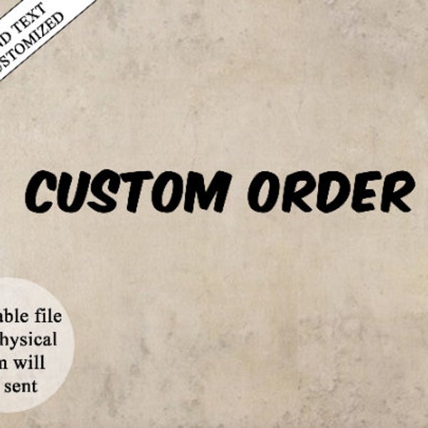 Custom Order for Jada