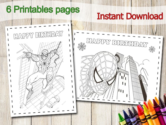 10 Spider-Man Birthday Coloring Pages for Party Fun