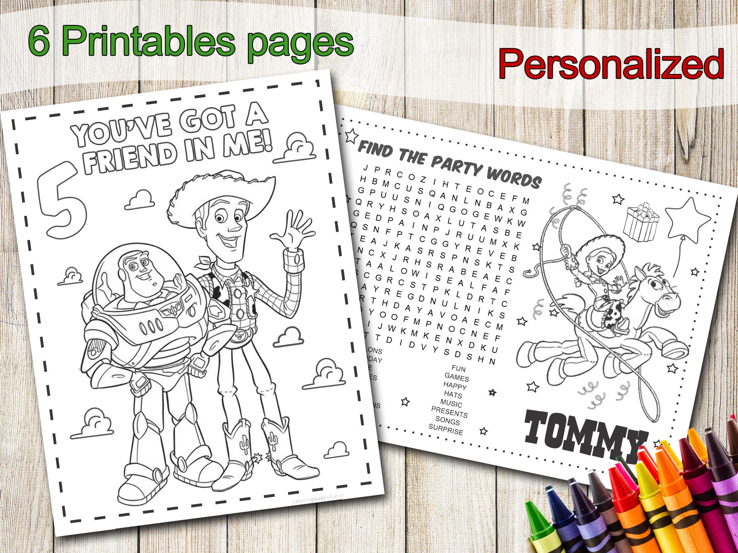 toy story 1 coloring pages