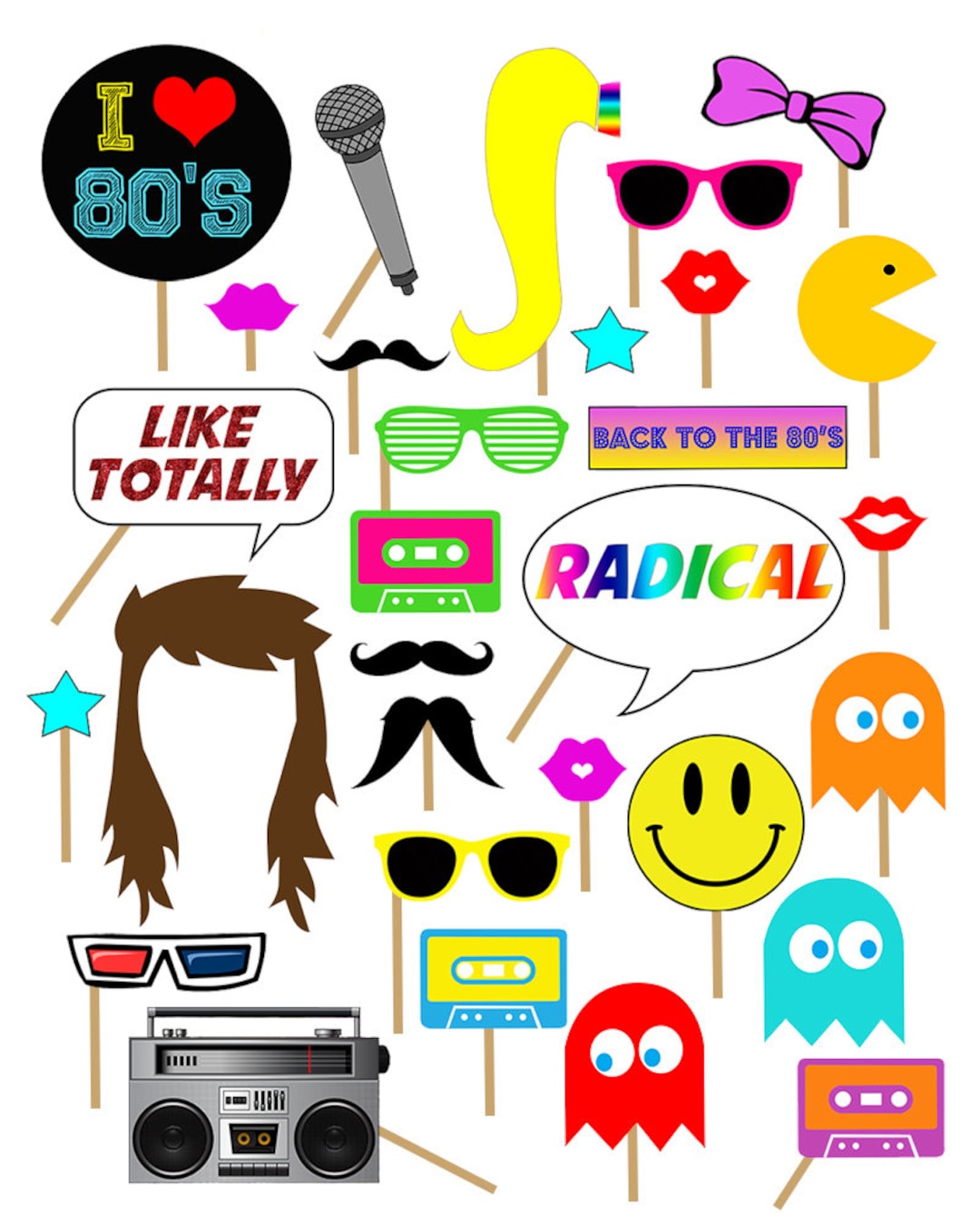 1980s-party-photo-booth-props-photobooth-props-80s-80-s-party-i-love-the-80-s-printable-etsy