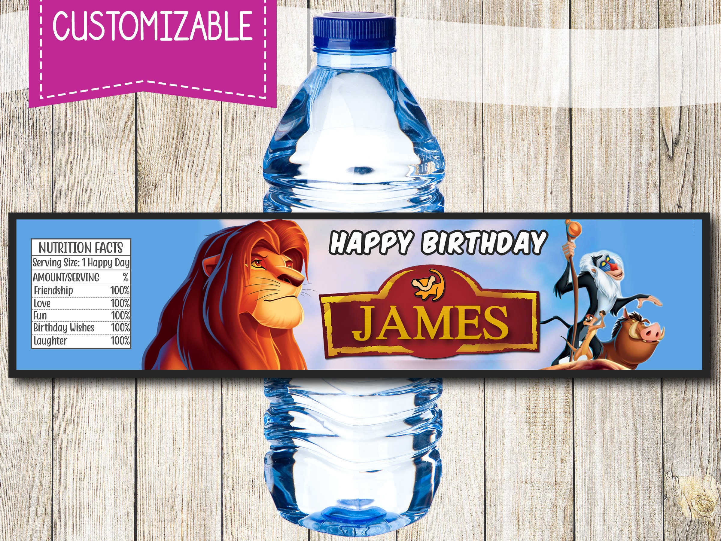 Free Printable Lion King Labels