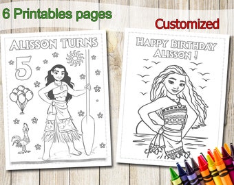 Moana Coloring Pages Etsy Moana Coloring Pages Etsy