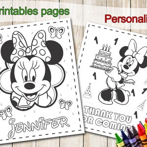 Minnie Mouse Coloring Pages, Party Favors, Minnie Mouse Birthday, Party Favor, Minnie Mouse Coloring book, activities