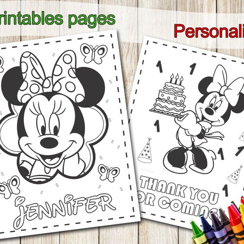 Minnie Mouse 1St Birthday Coloring Pages