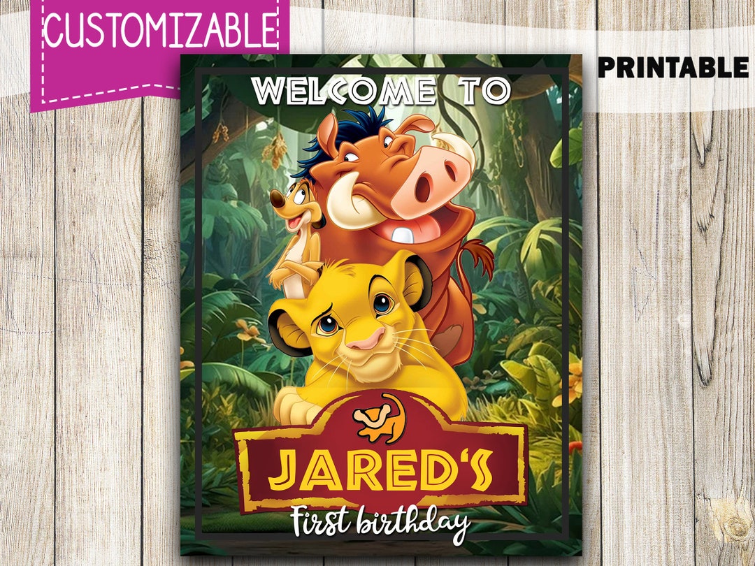 Décorations De D'anniversaire Lion Ballons Joyeux Anniversaire Bannière Décorations De Gâteau